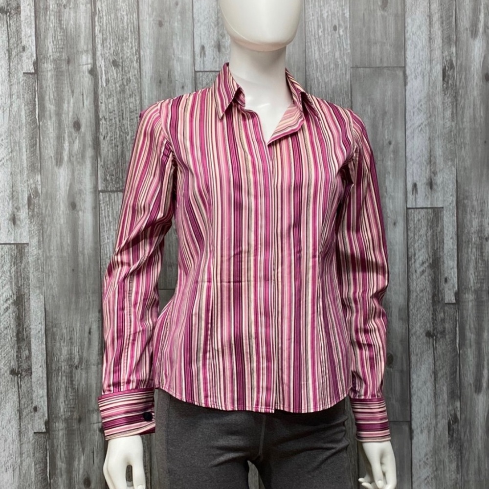 NWOT Thomas Pink Pink Panther Button Down French Cuff Blouse. US SIZE 6!